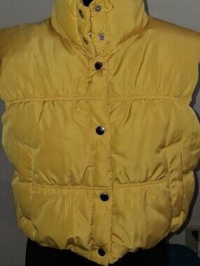 Divided Yellow Puffer Vest